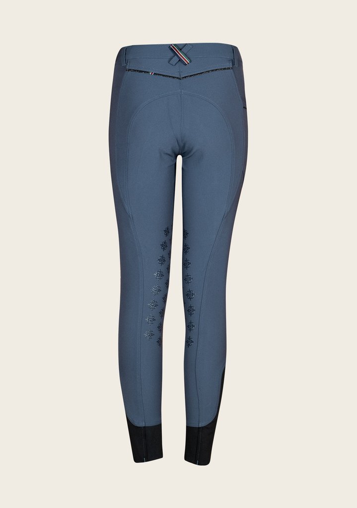 Espoir Inspire Smokey Blue Knee Patch Bamboo Breeches