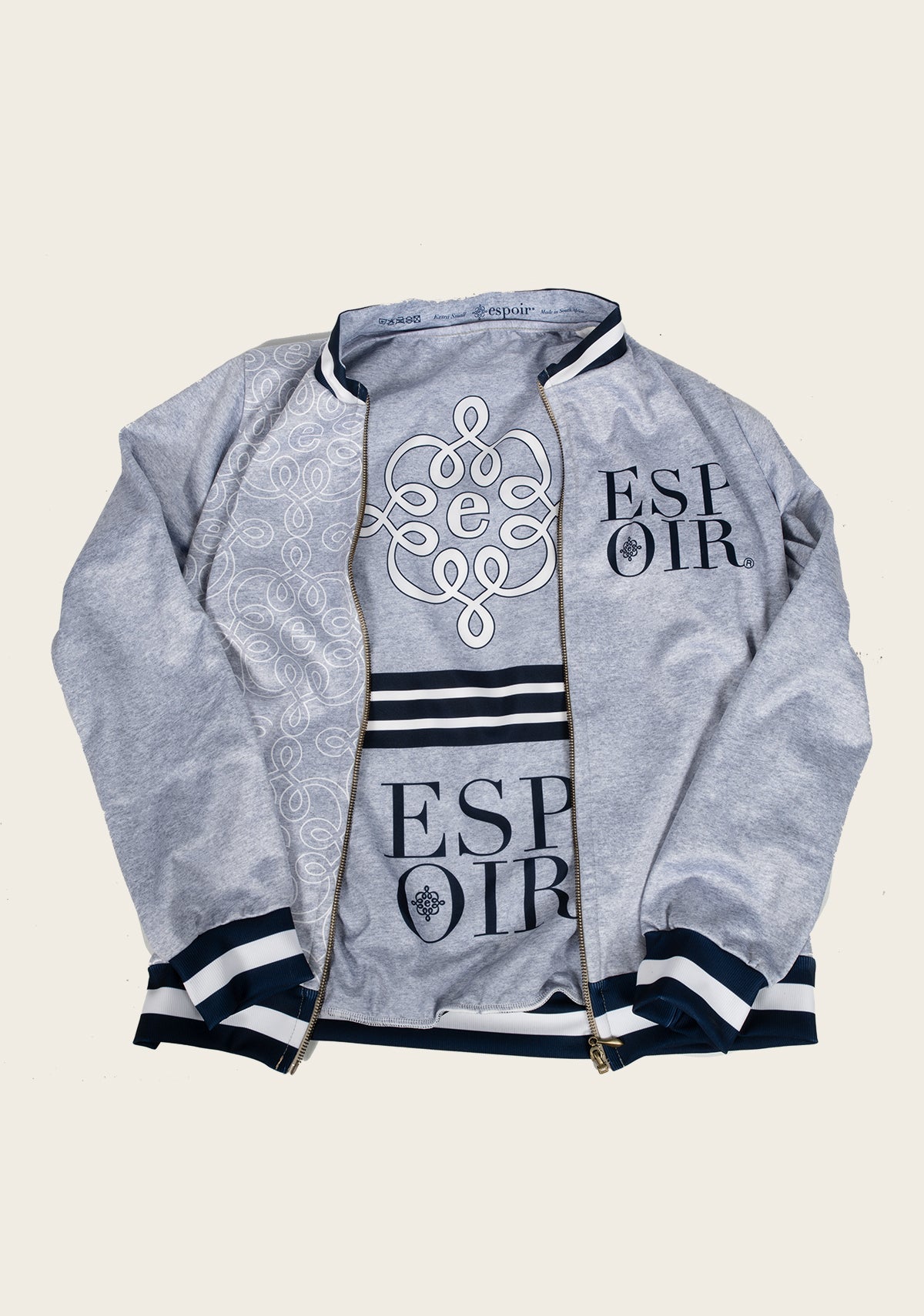 On SALE!!! Espoir Melange Grey SPORT Bomber Jacket
