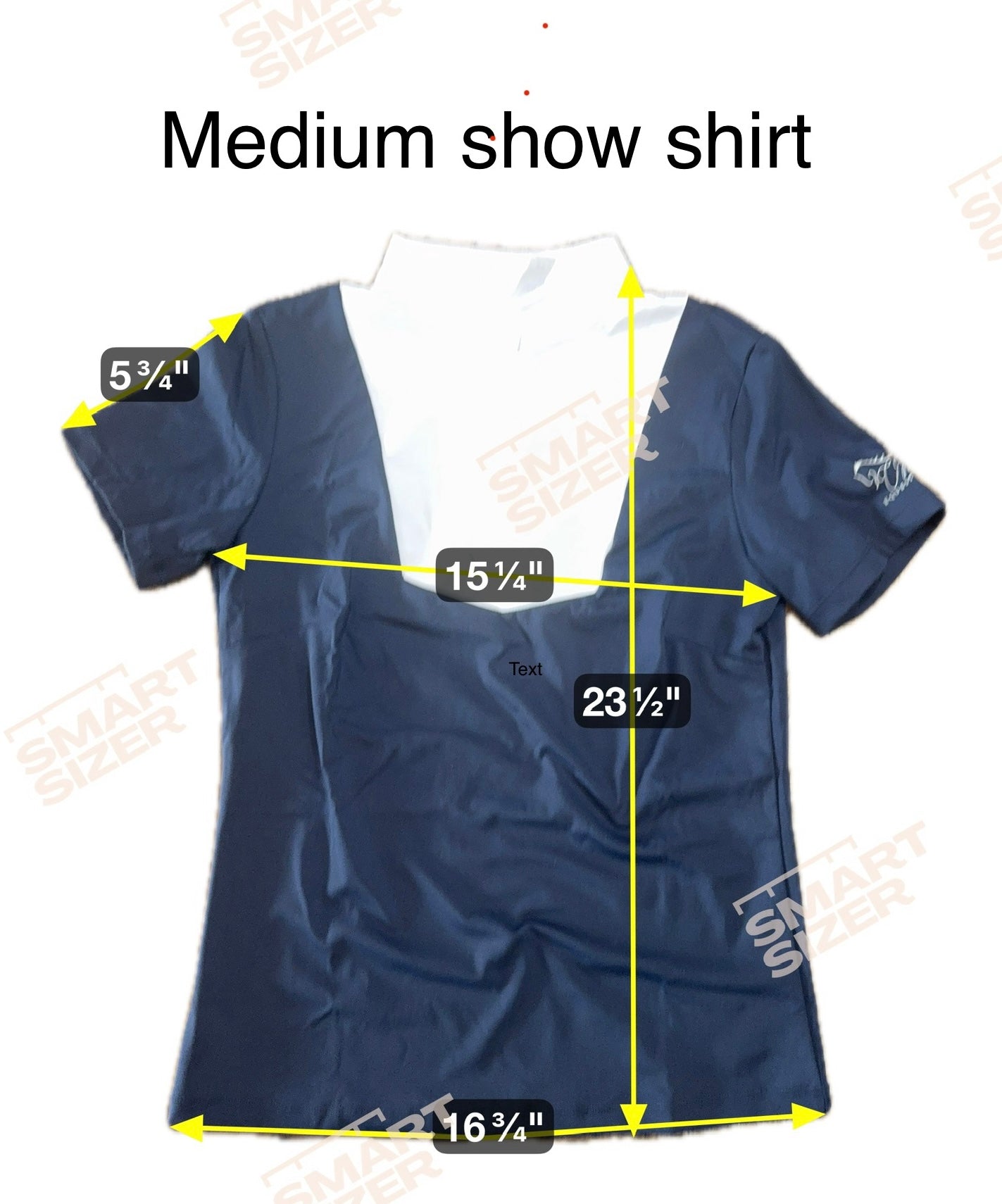 Light Grey white Equestrian two tone short Sleeve hunter shirt