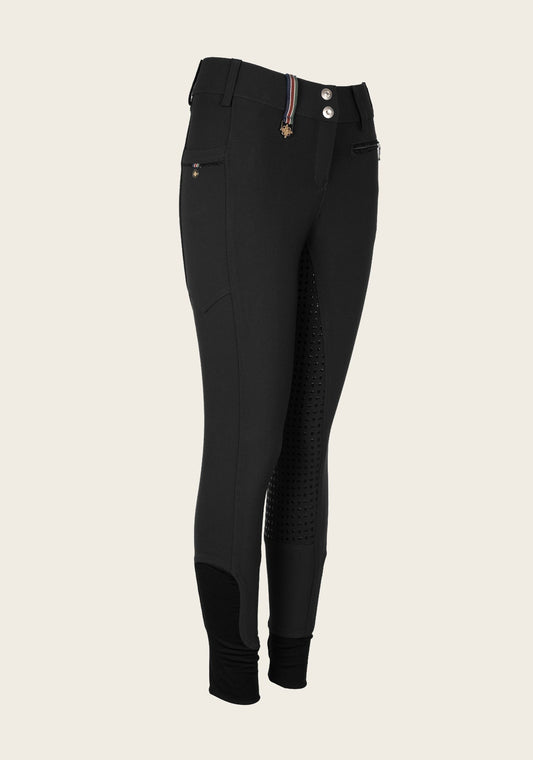 Inspire Full Seat High Waist Black Coolmax Breeches