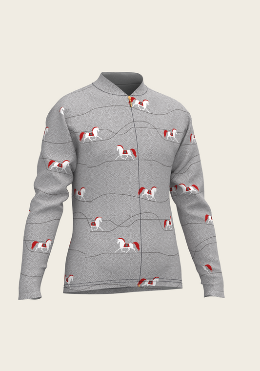 Red Horse on Grey Mountain Children's Long Sleeve Shirt