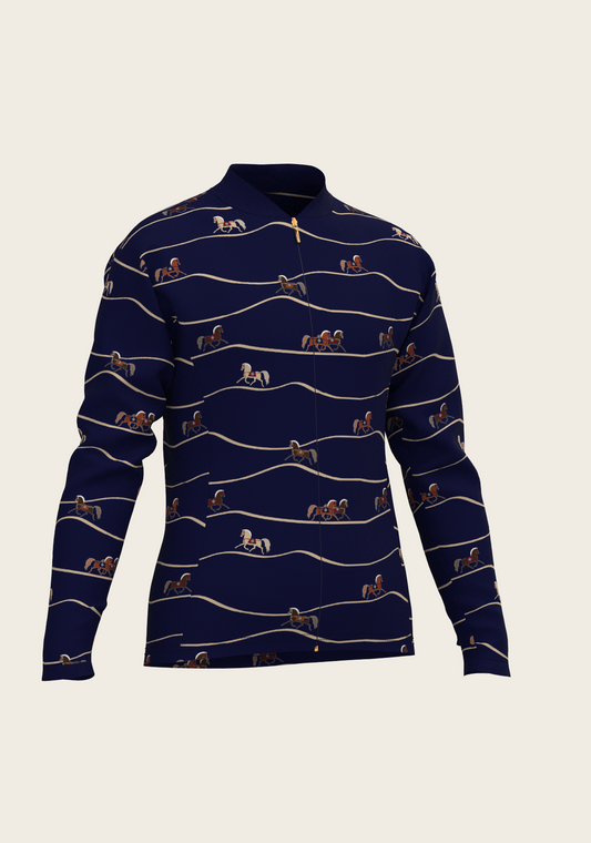 Navy Cheval Children's Long Sleeve Shirt