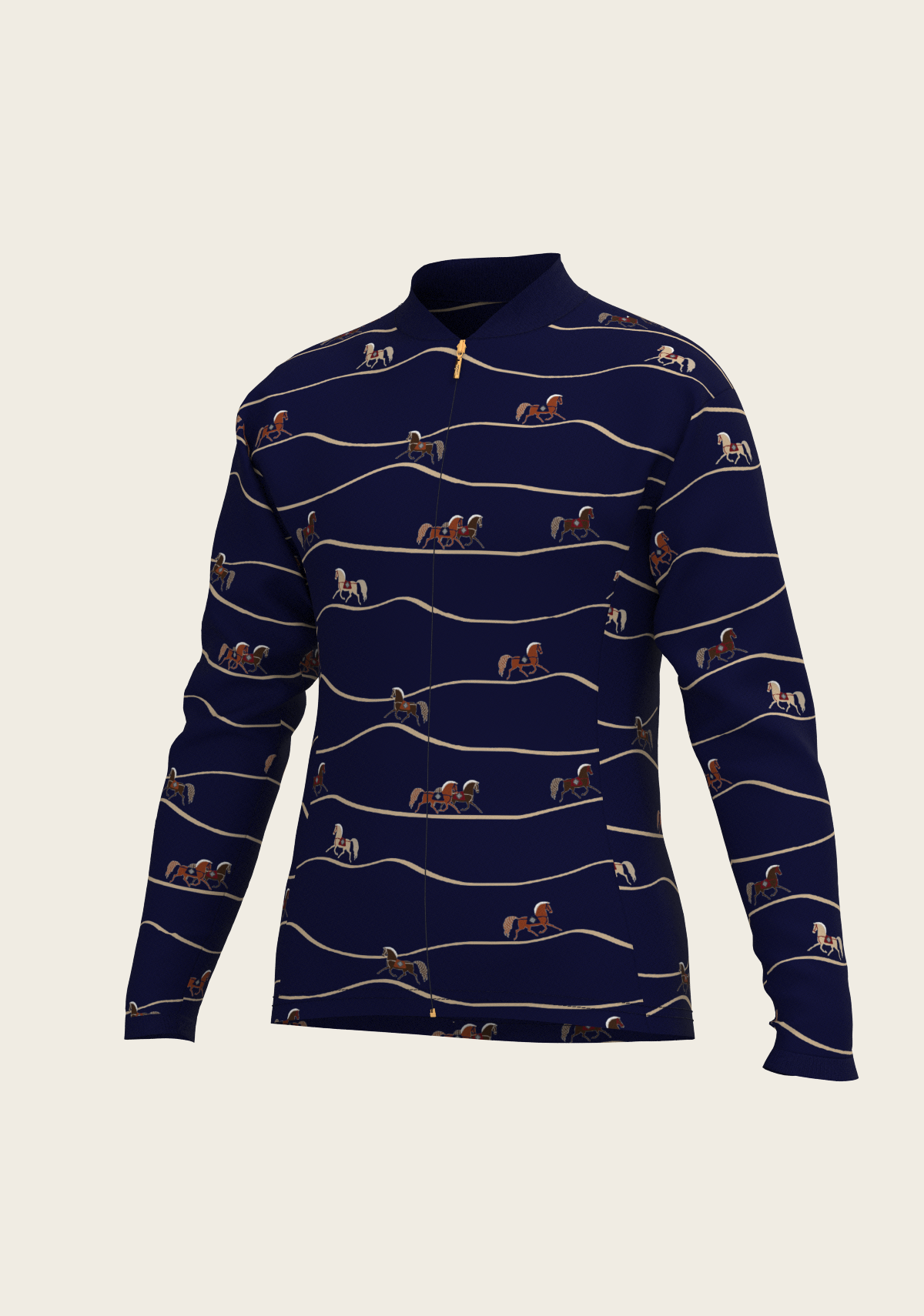 Navy Cheval Children's Long Sleeve Shirt