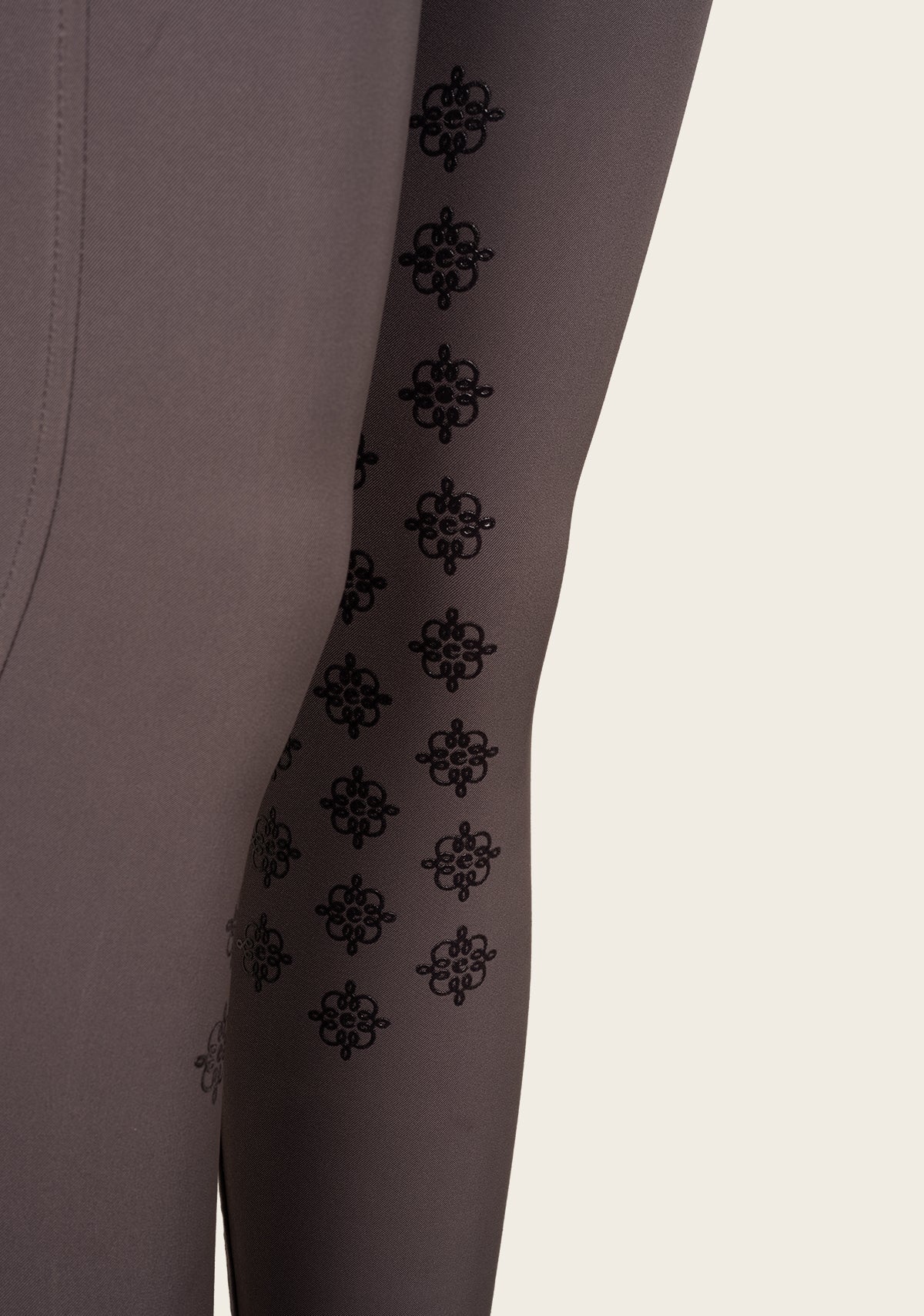 Coquet High Waist Coolmax Poppyseed Knee Patch Breeches