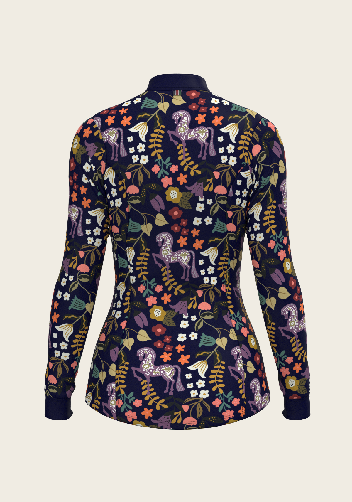 Flower Power Quarter Zip Sun Shirt