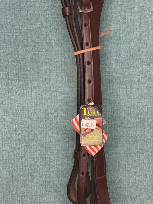 NEW Tory Leather Full size Standing Martingale in Havana