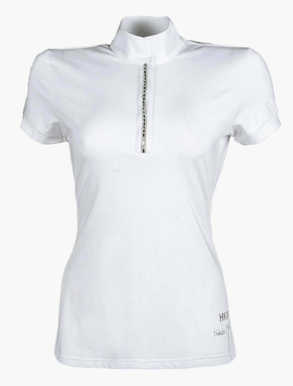 *NEW* HKM Crystal Competition Show Shirt - XL - Short Sleeve - White