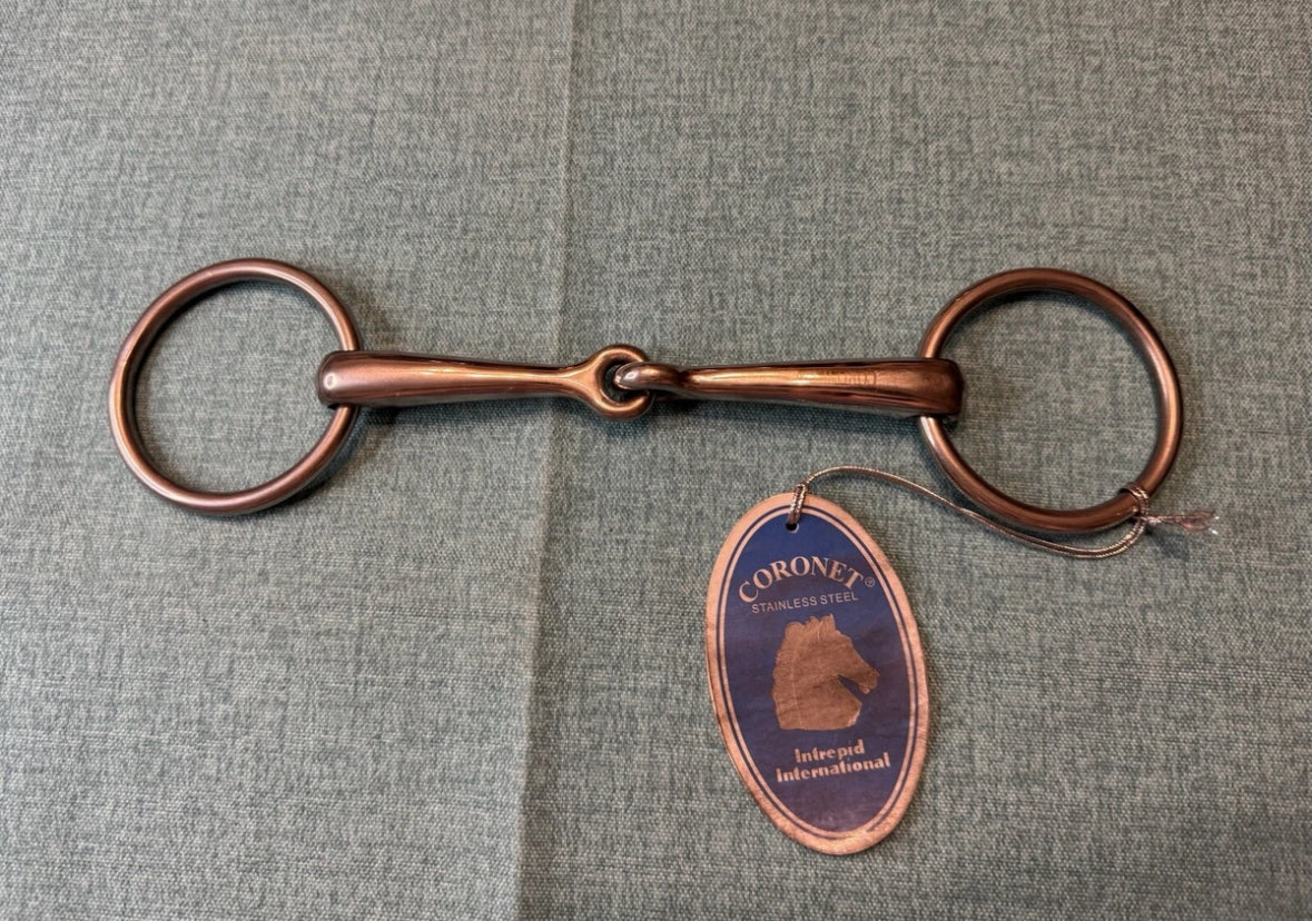 NEW Coronet 5 1/4” Loose Ring Solid Snaffle