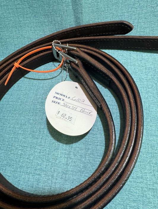 Blue Ribbon 6102 Black Stirrup Leather 3/4"X54"