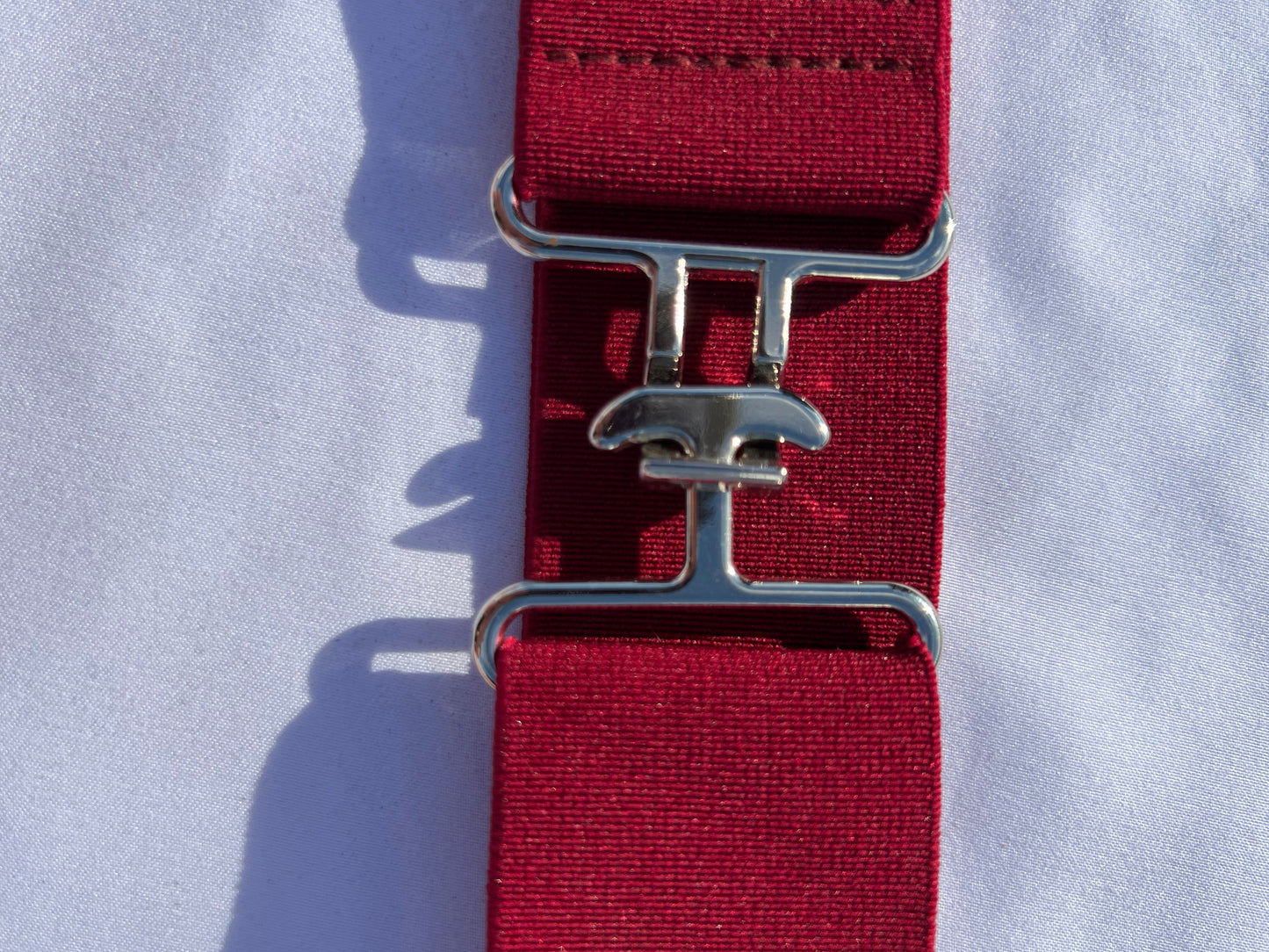 1.5” silver surcingle buckle belt buckle