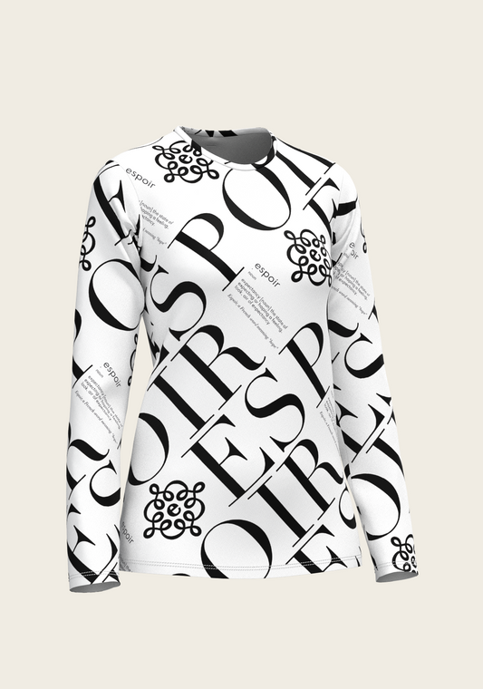 ESPOIR Monochrome Long Sleeve Sport T-Shirt