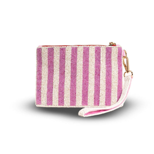Giddy Up Heart Medium Beaded Pouch