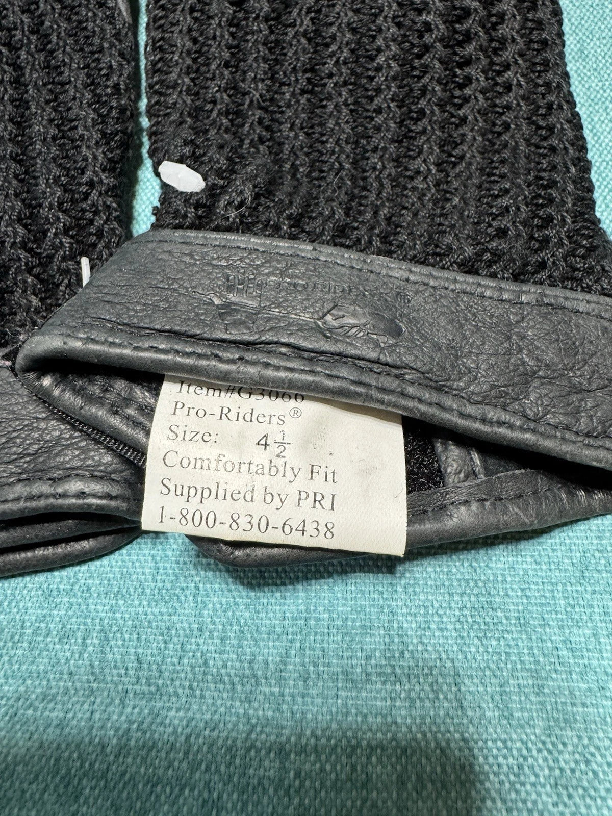 NEW PRI Size 4 1/2 G3066 Crochet Back Riding Gloves