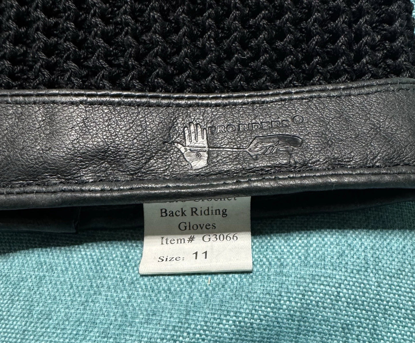 NEW PRI Size 11 G3066 Crochet Back Riding Gloves