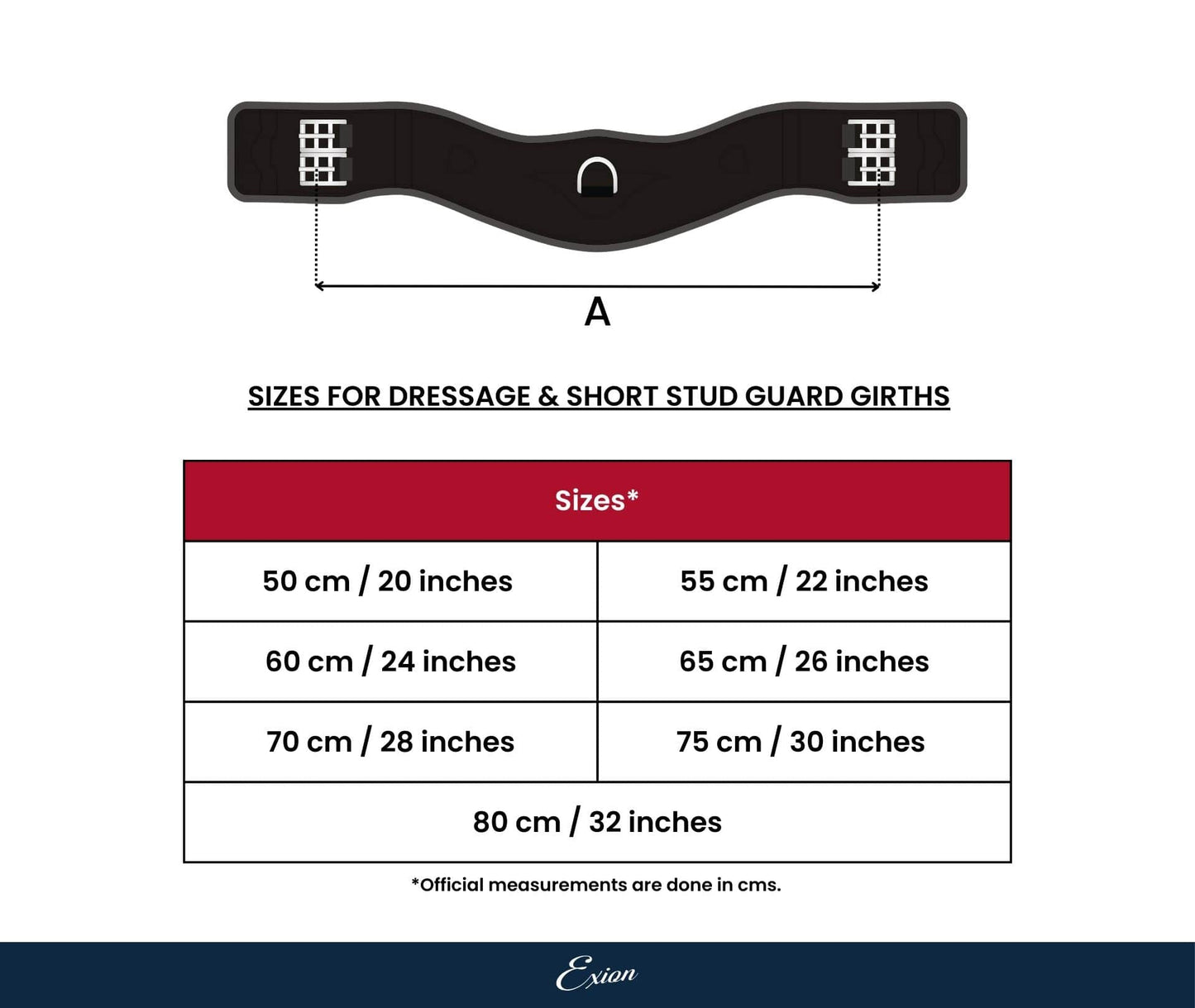 ExionPro Short Stud Guard Girth