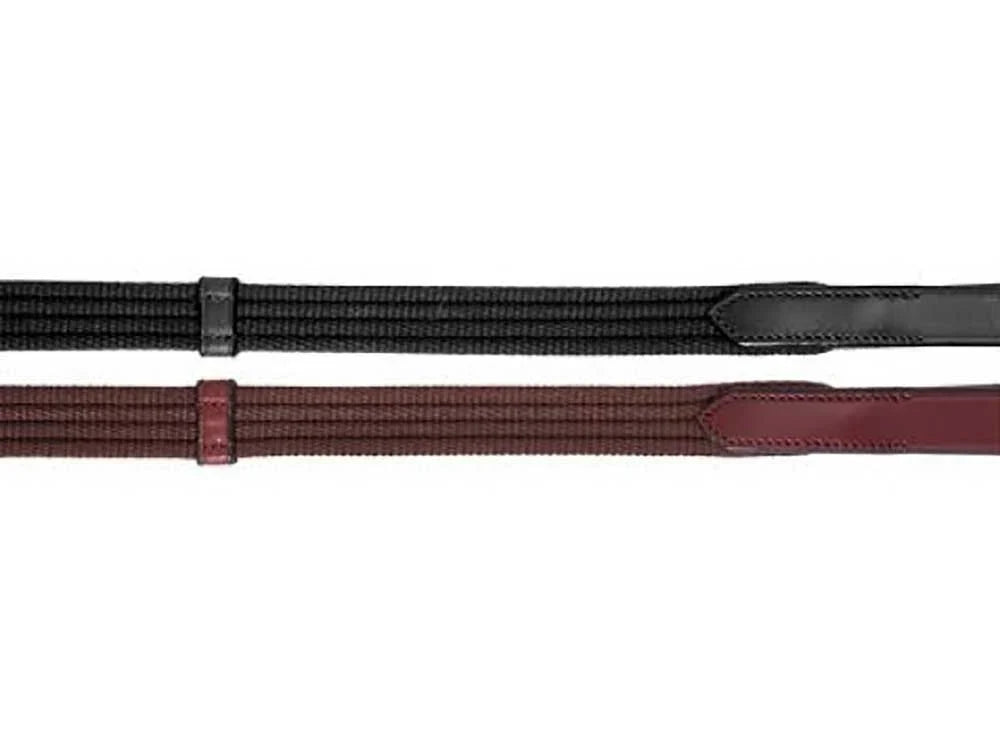 Webbed Reins with Stops