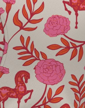 Peony in Pink Quarter Zip Sun Shirt