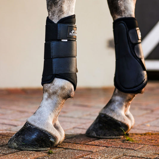 B&W - Black Brushing Boots (Set of 4)