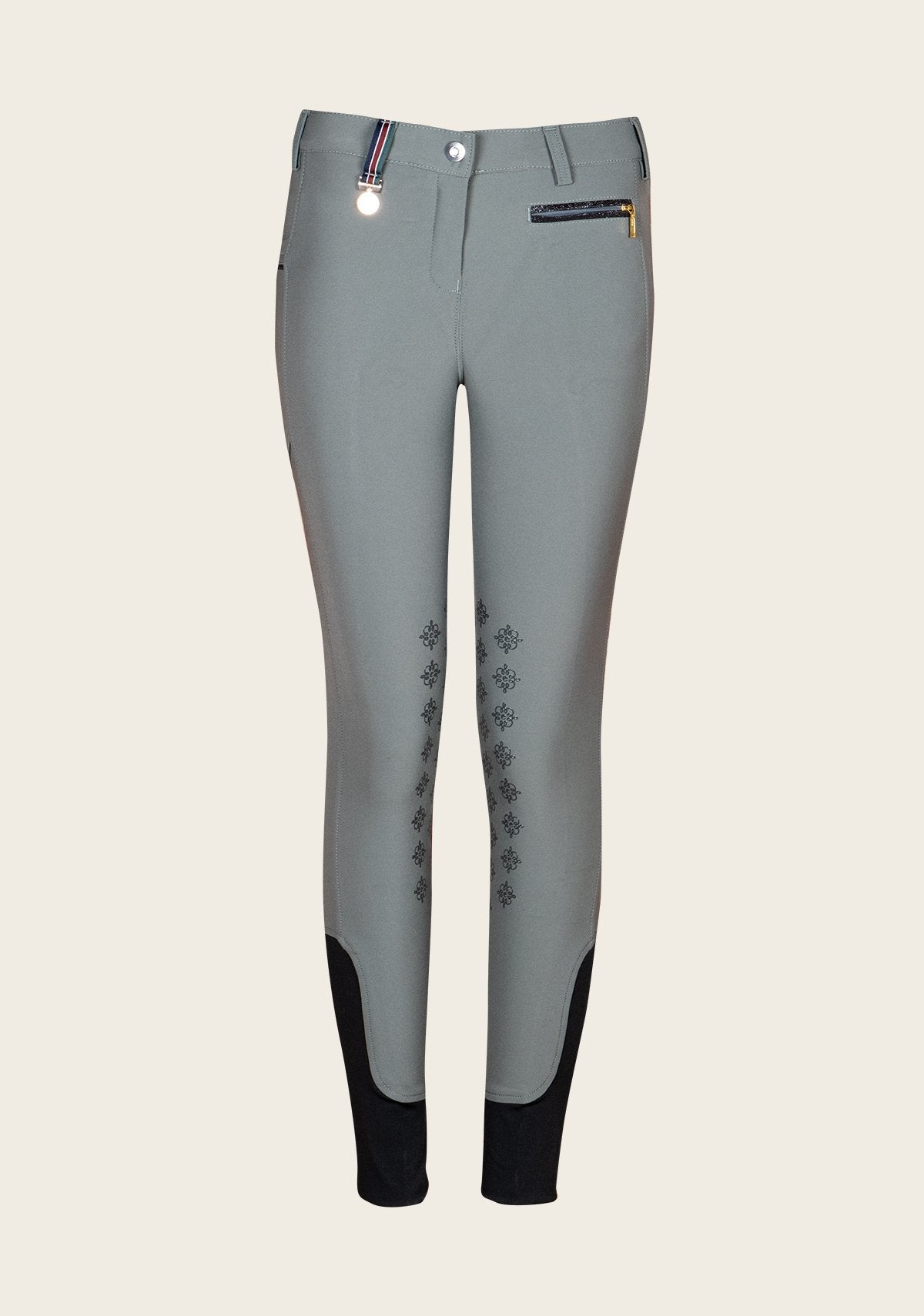Espoir Inspire Dusky Green Knee Patch Bamboo Breeches