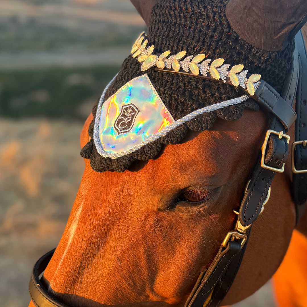 Holographic Ultra Bling Horse Browband