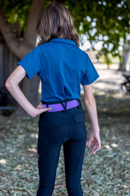 Lavender Snaffle bit 1.5” equestrian Silver metal Snaffel bit belt buckle one size fits all