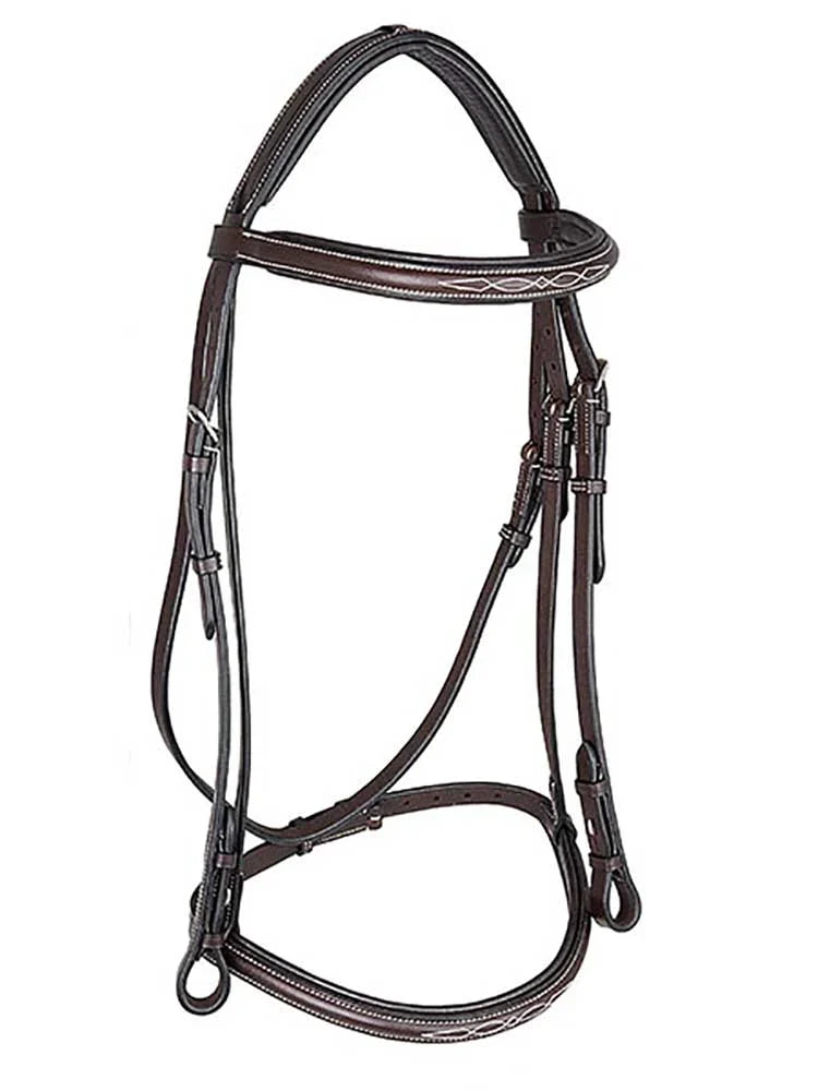 Pinehurst Round Raised Snaffle Bridle