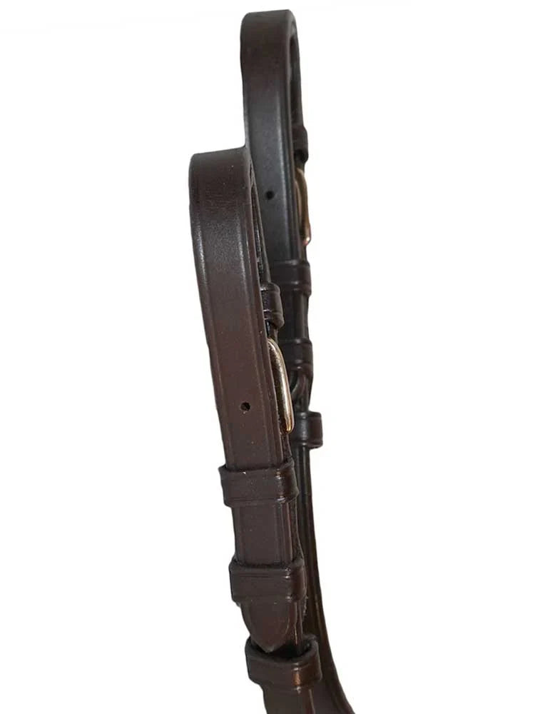 Leather Cheek Pieces with Buckle Ends