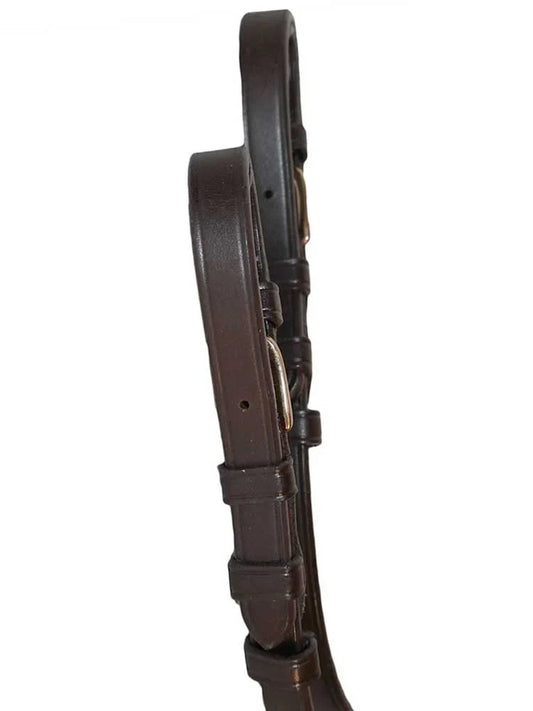 Leather Cheek Pieces with Buckle Ends