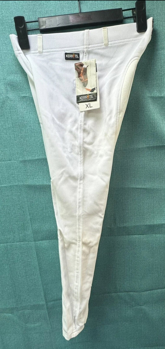 *NEW with tags* Kerrits Kids X-Large Microcord Full Seat White Breeches