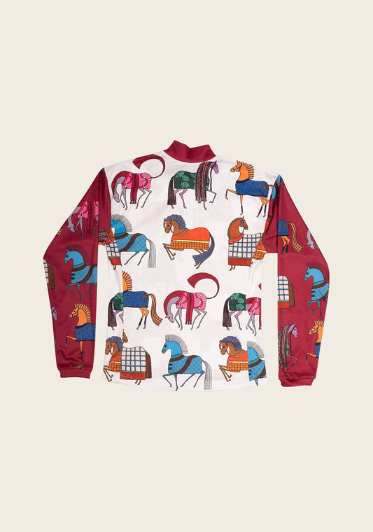 Fun in the Barn Pink Children's Long Sleeve Shirt