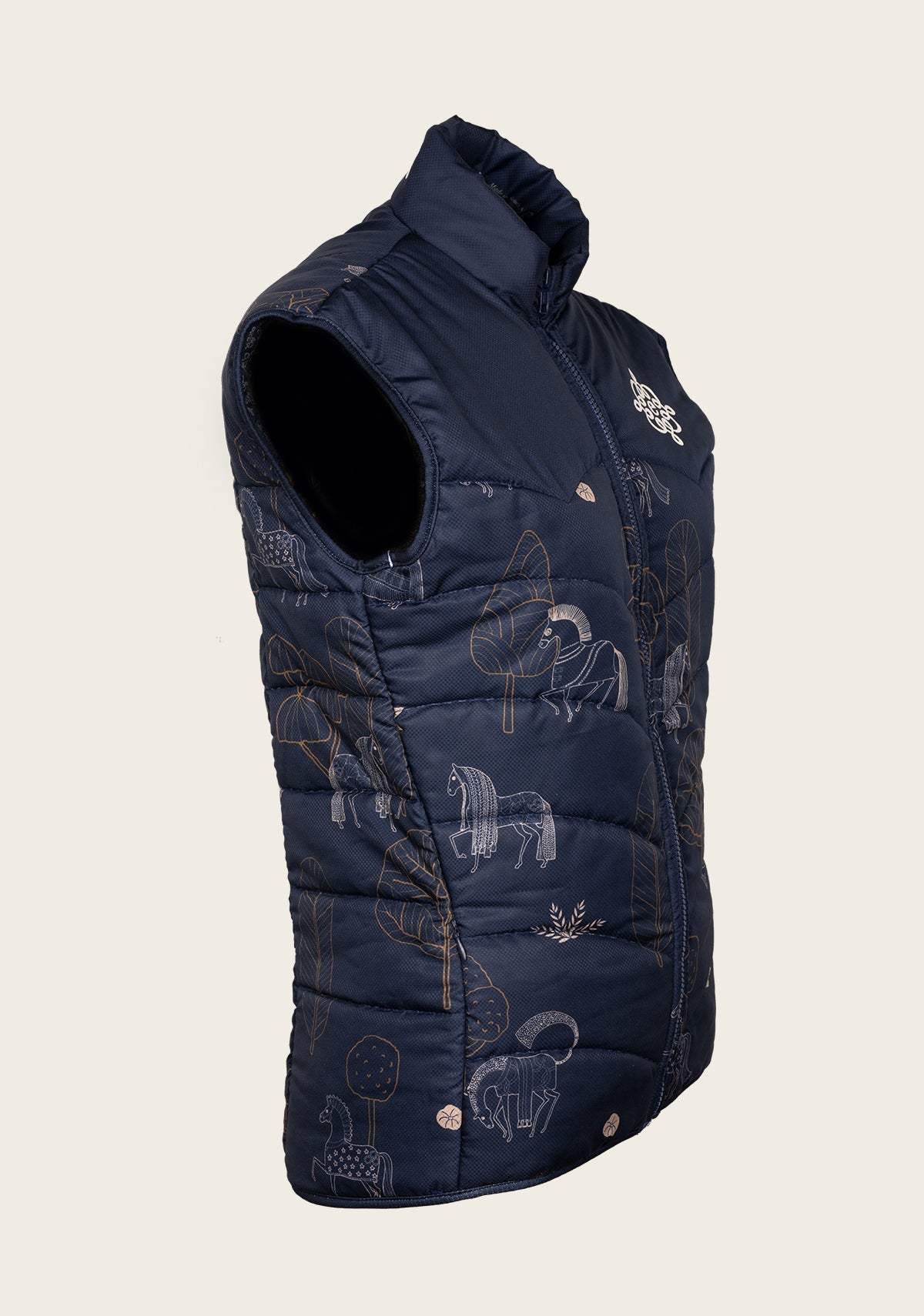 Espoir Navy Magic Sleeveless Puffer Vest