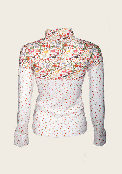 Joie White Floral Ladies’ Button Shirt
