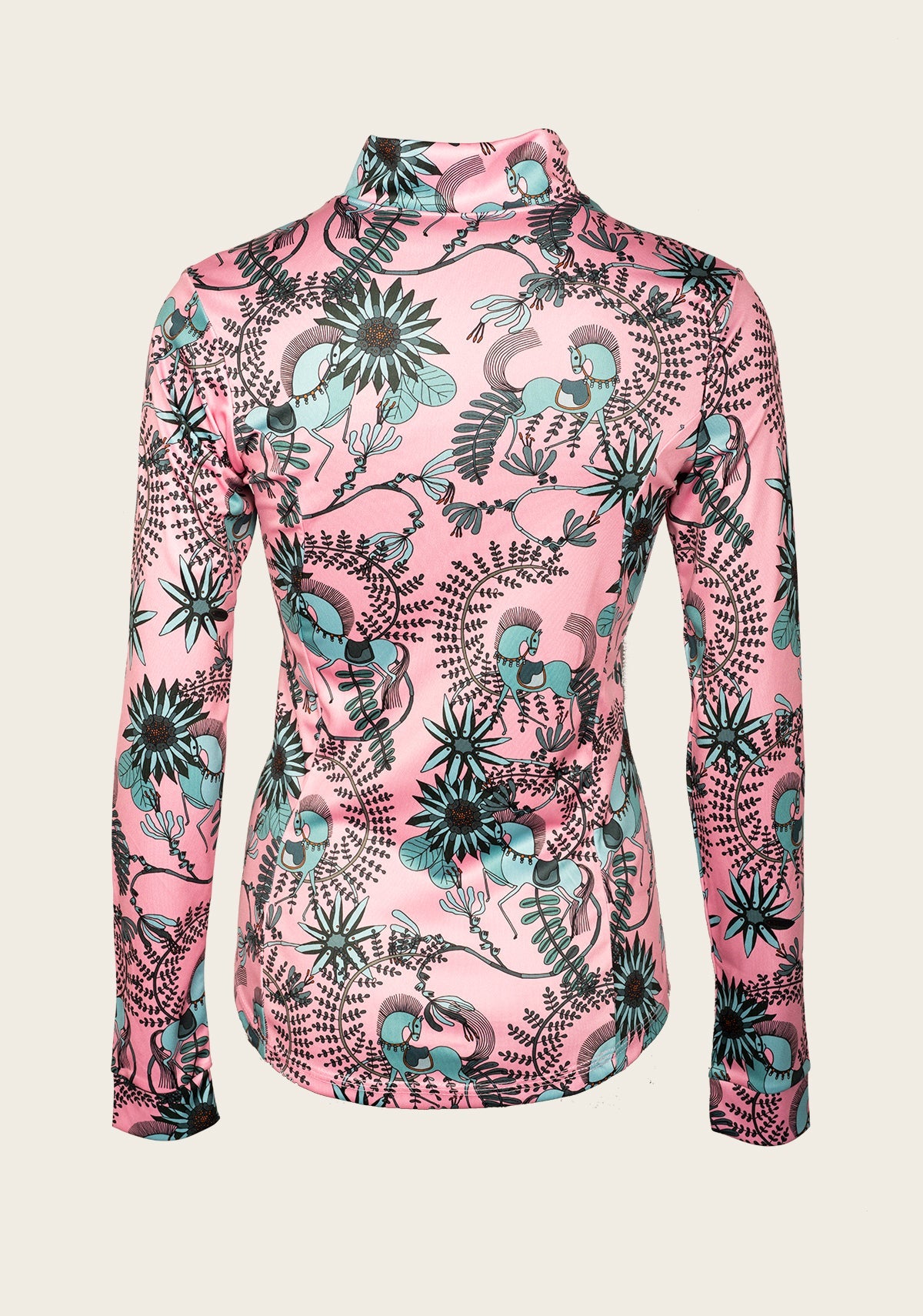 Mint Magic in Pink Quarter Zip Sun Shirt