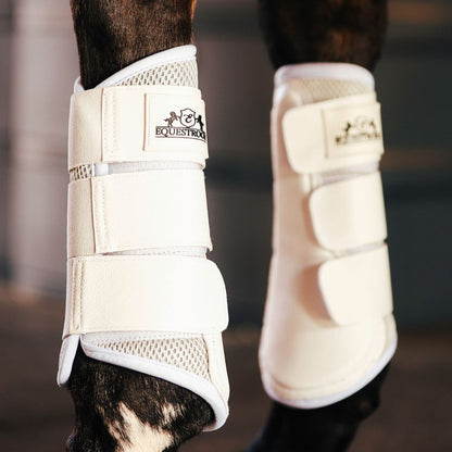 B&W - White Brushing Boots (Set of 4)