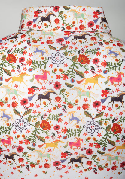 Joie White Floral Ladies’ Button Shirt