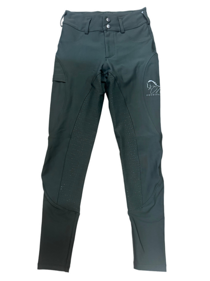 Green Button up Breeches Amy Green full bottomed logo CM pocket