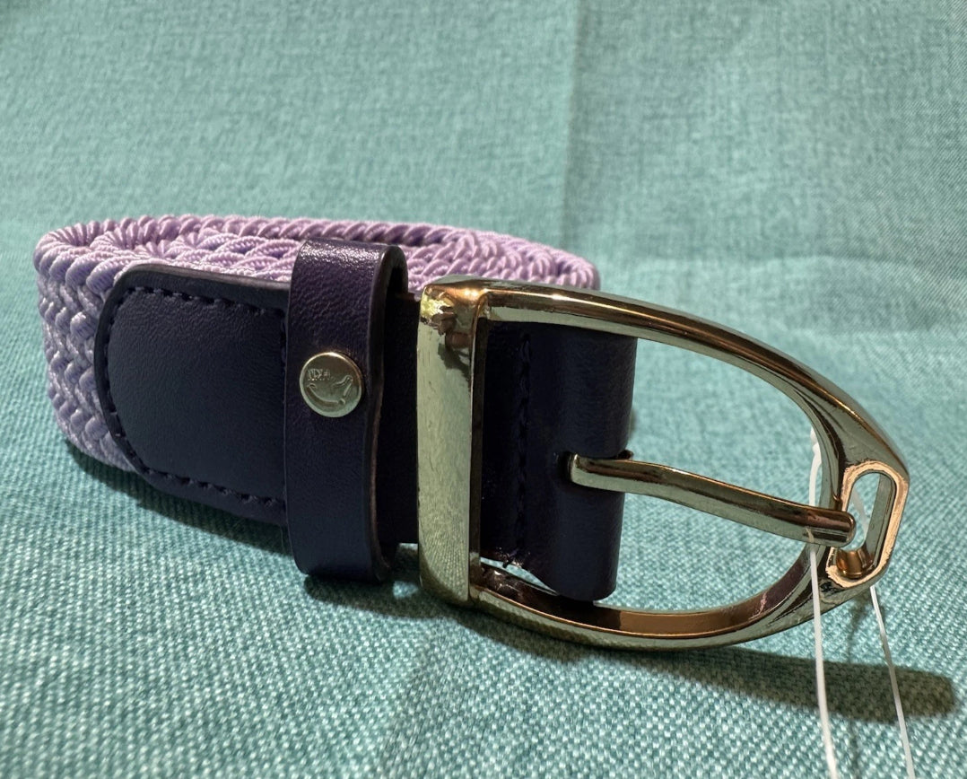 HKM Lavender Elastic Belt-Lavender Bay w/Stirrup Buckle 75 (S)