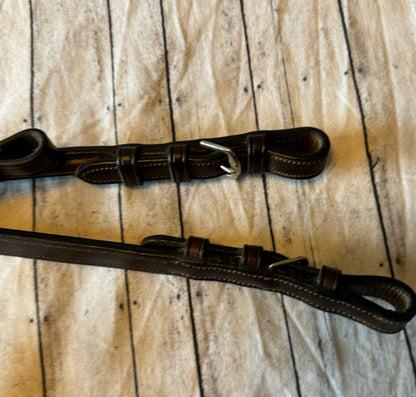 Bobby’s Tack Bridle Signature Series Horse size Raised Stitched Snaffle w/Flash