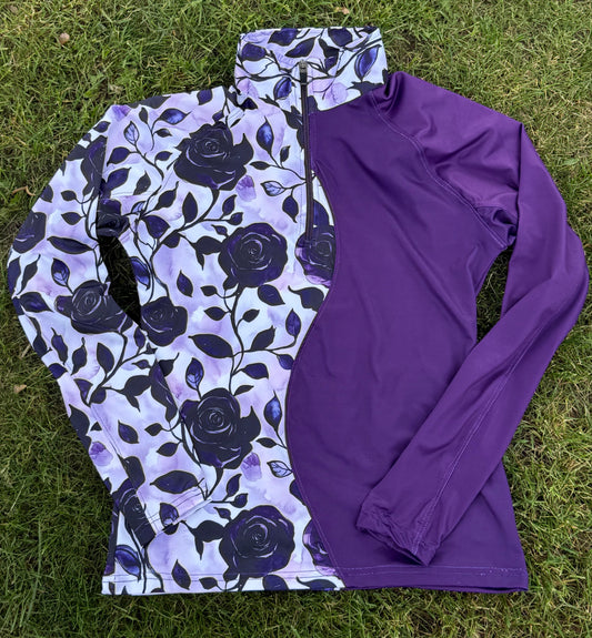 Gothic Rose Sun Shirt Quarter Zip