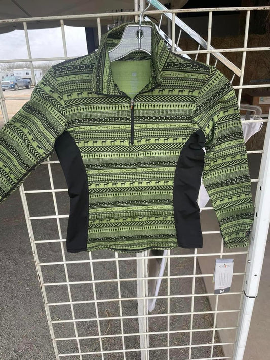 Kerrits Kids Medium Bit Of Horse Zip Neck Shirt