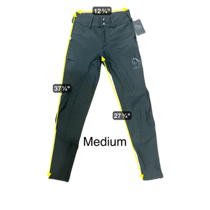 Green Button up Breeches Amy Green full bottomed logo CM pocket