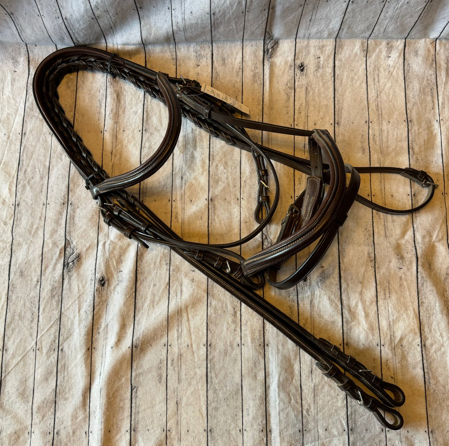 Bobbys Brown Cob Bridle Padded With Flash