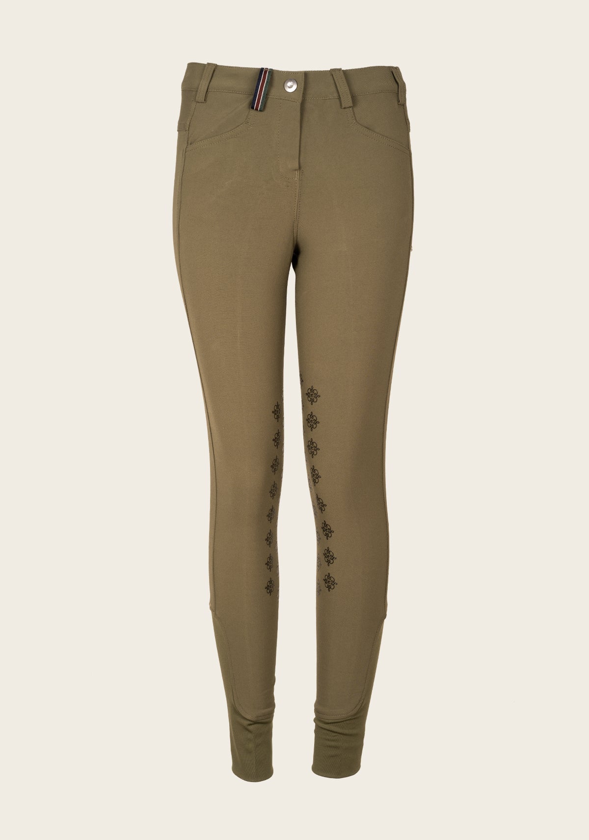 Espoir Coquet Dusky Green kneepatch Bamboo Breeches