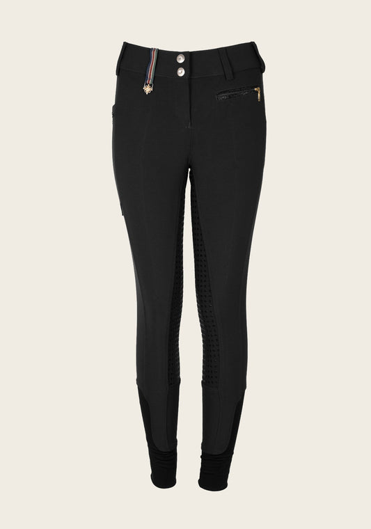 Inspire Full Seat High Waist Black Coolmax Breeches