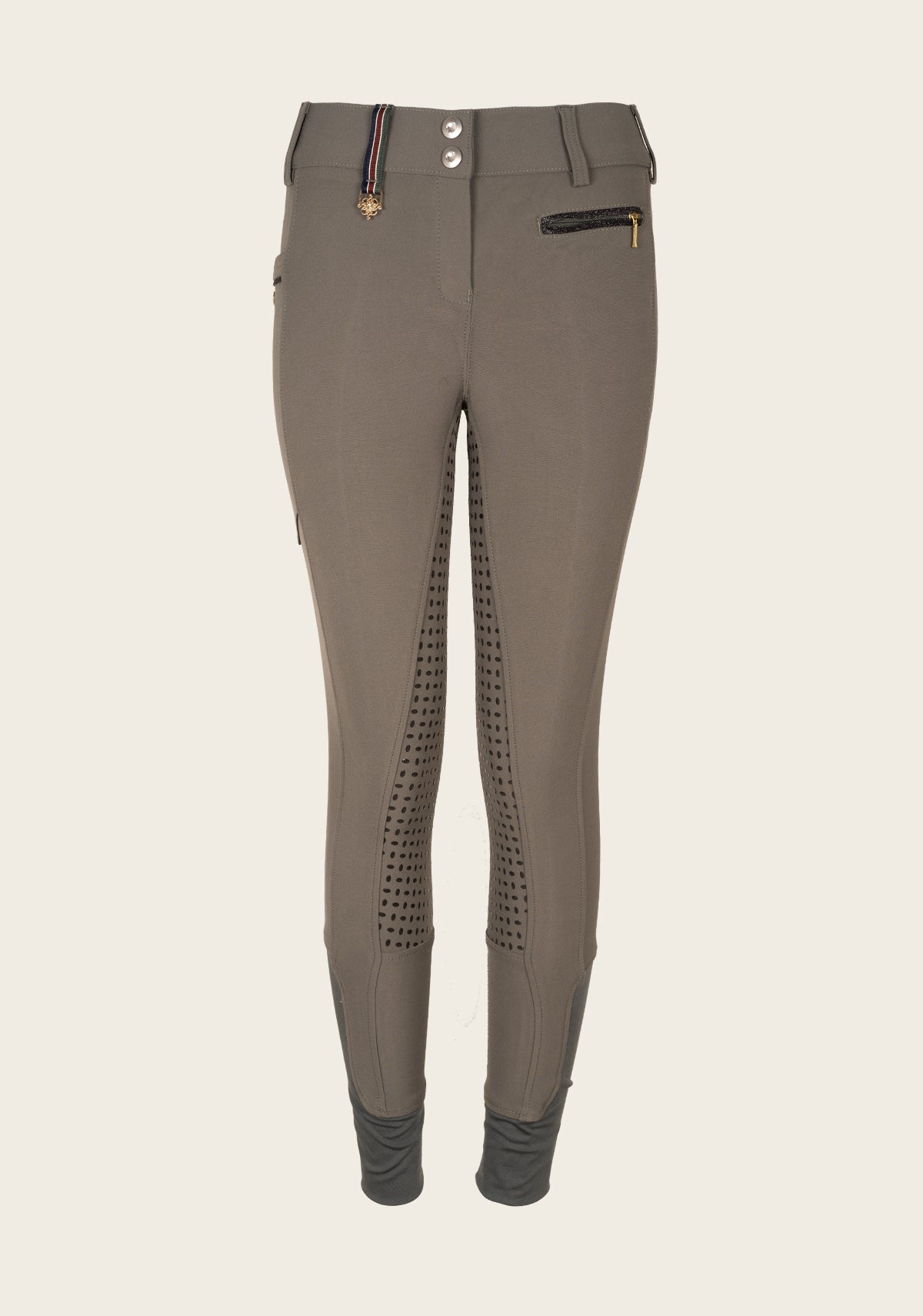 Inspire Full Seat High Waist Dusky Green Bamboo Breeches