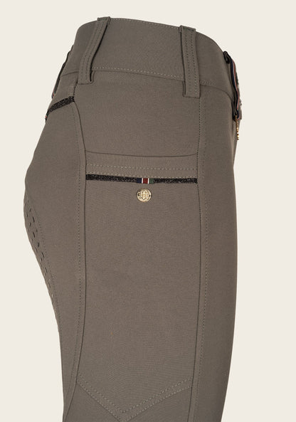 Inspire Full Seat High Waist Dusky Green Bamboo Breeches