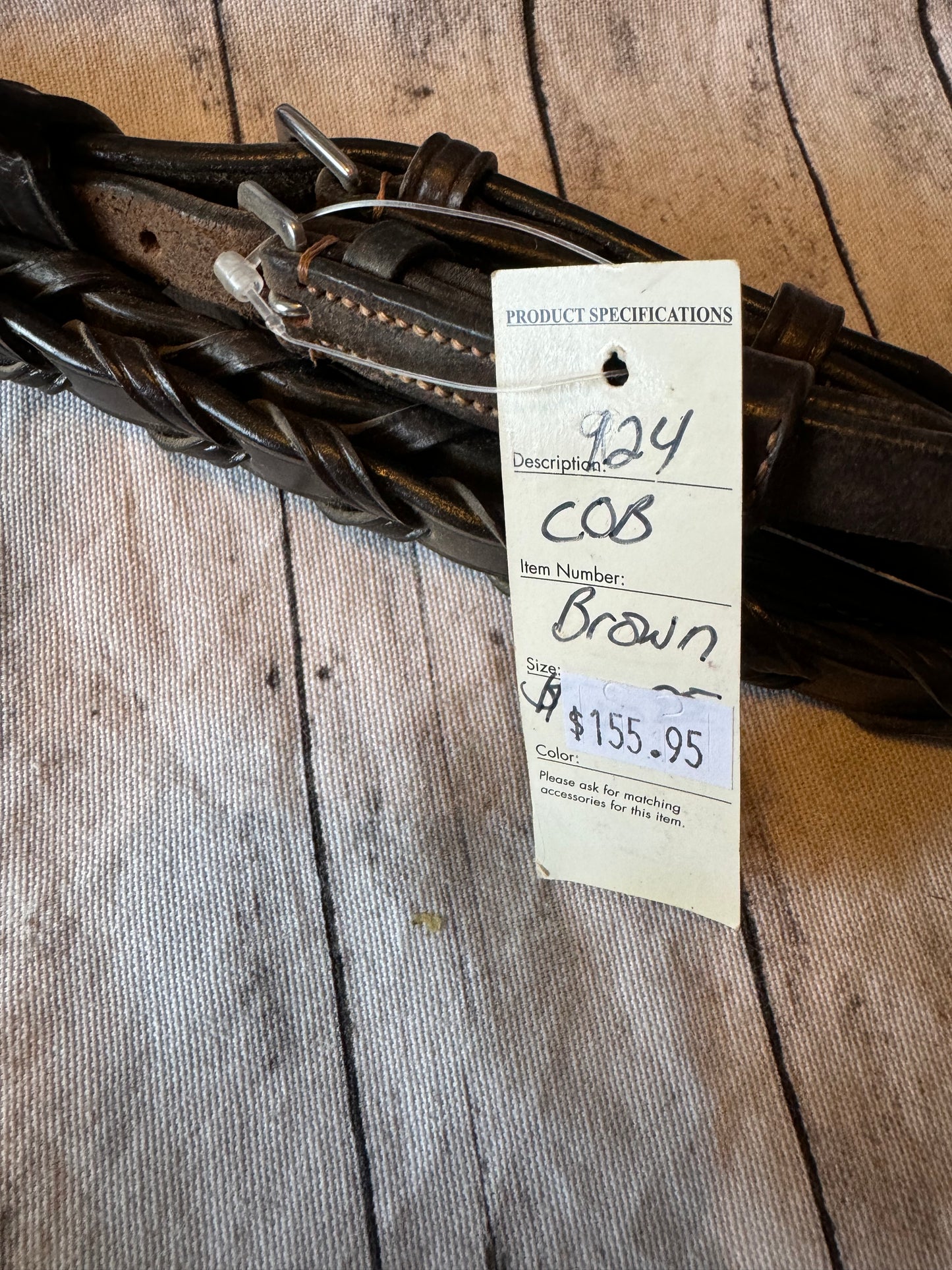 Bobbys Brown Cob Bridle Padded With Flash