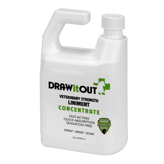 Draw It Out® 32oz Horse Liniment Concentrate – Spray, Wrap, or Soak for Fast Equine Relief