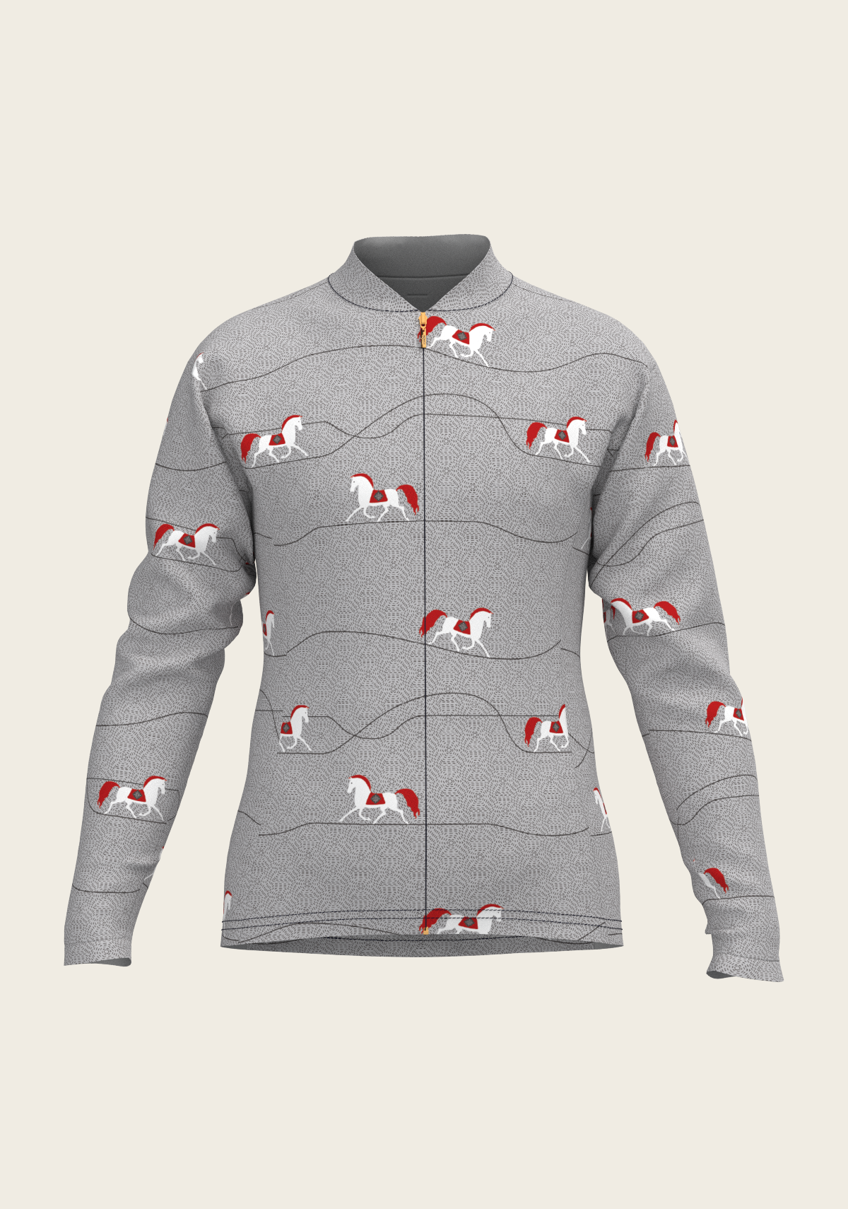 Red Horse on Grey Mountain Children's Long Sleeve Shirt
