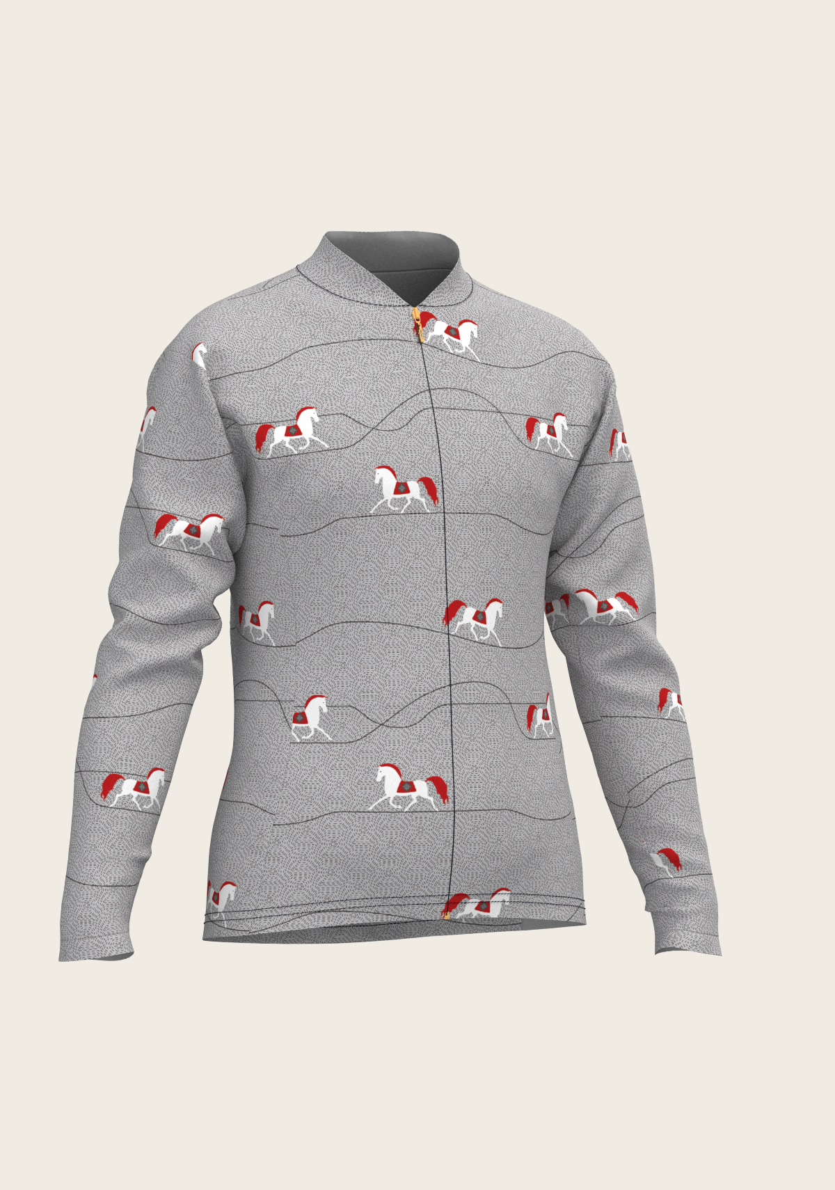 Red Horse on Grey Mountain Children's Long Sleeve Shirt